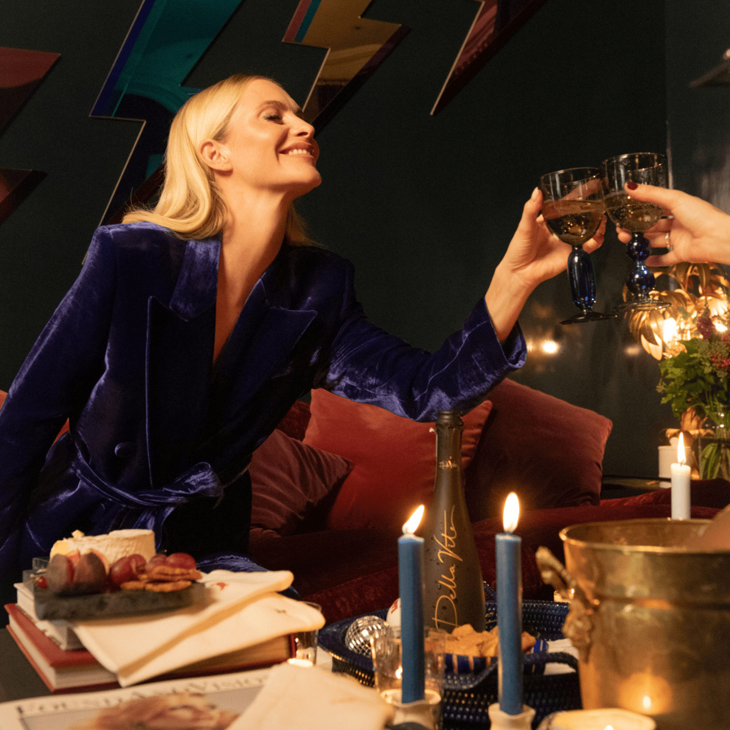 Poppy's Prosecco Bundle - Set of Two Glasses with Bottle of Prosecco