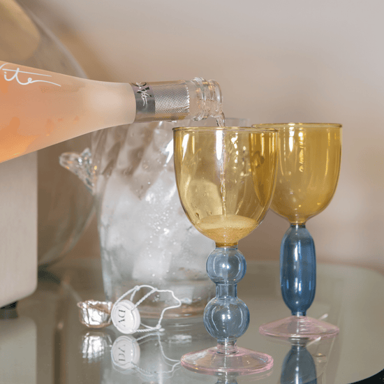 Poppy's Prosecco Bundle - Set of Two Glasses with Bottle of Prosecco