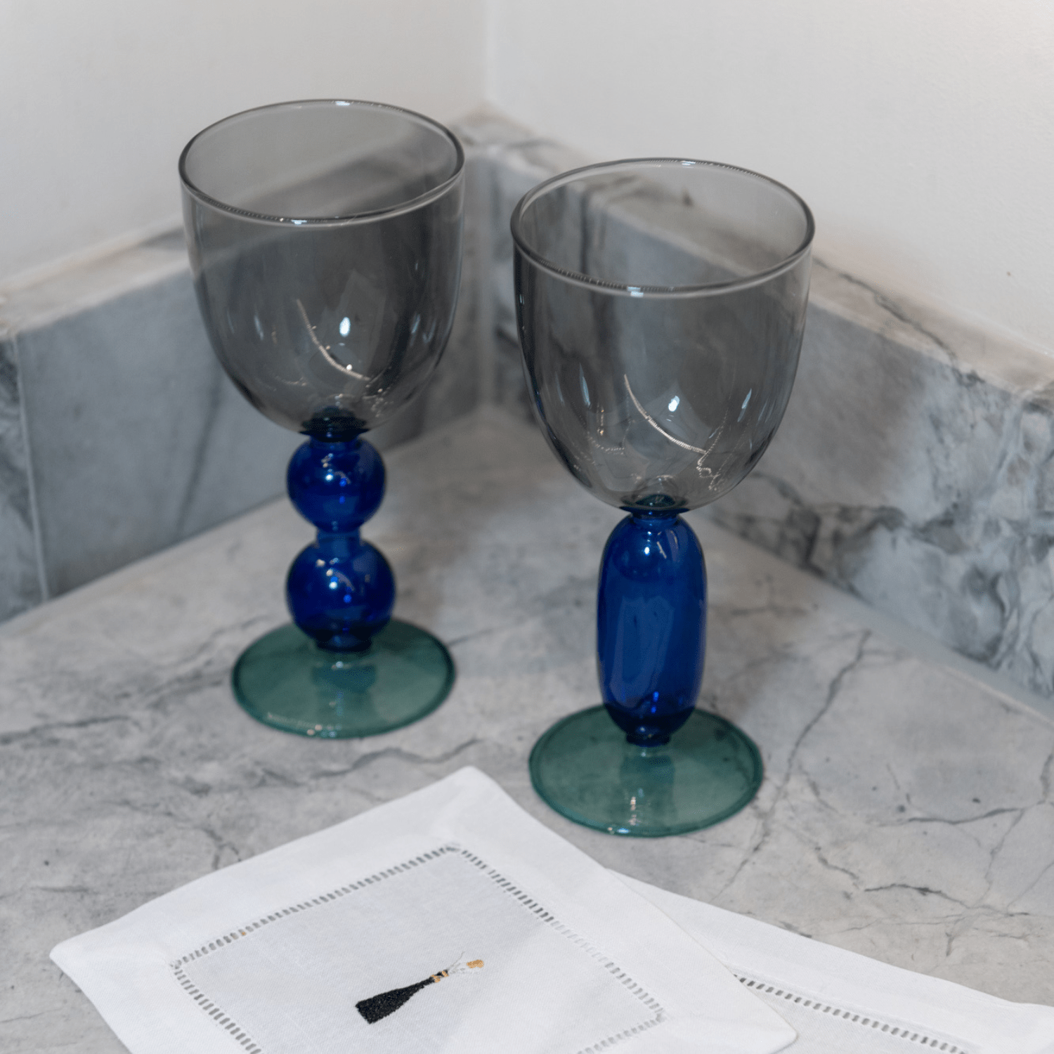 Poppy's Prosecco Bundle - Set of Two Glasses with Bottle of Prosecco