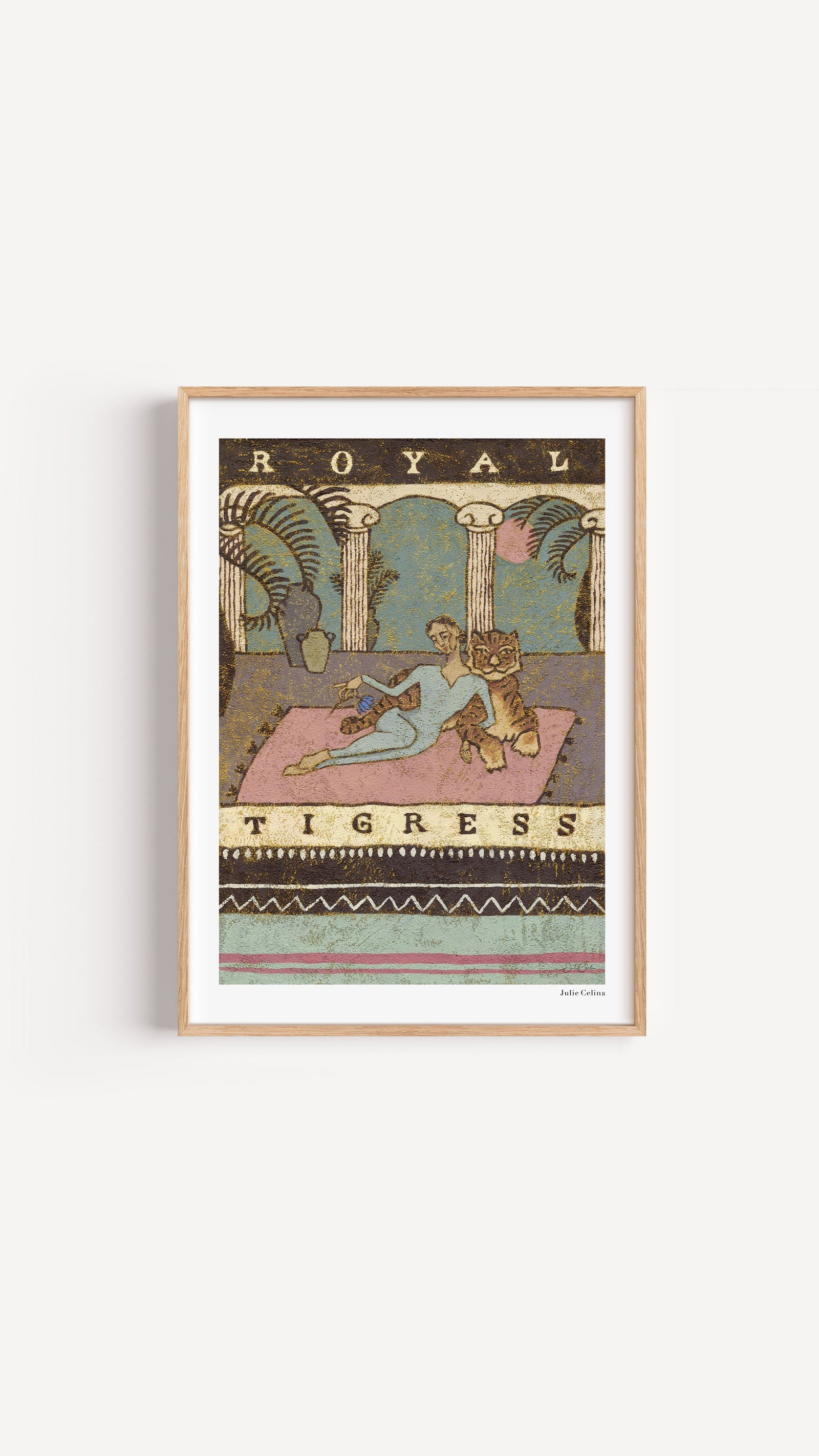 Royal Tigress - Bohemian Art Print