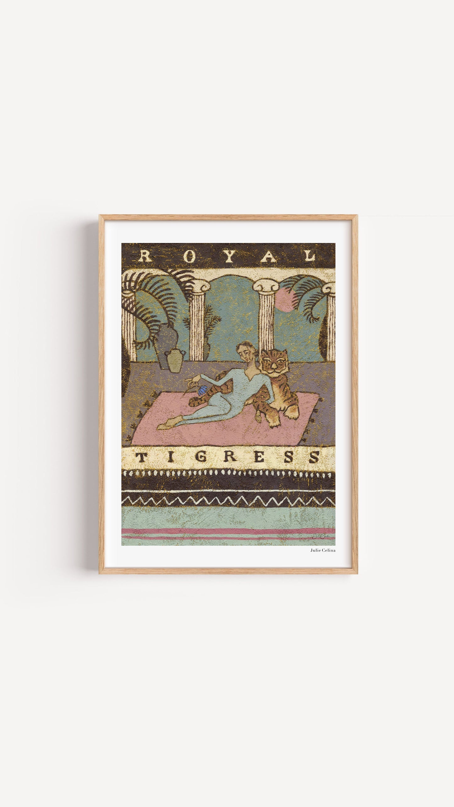 Royal Tigress - Bohemian Art Print