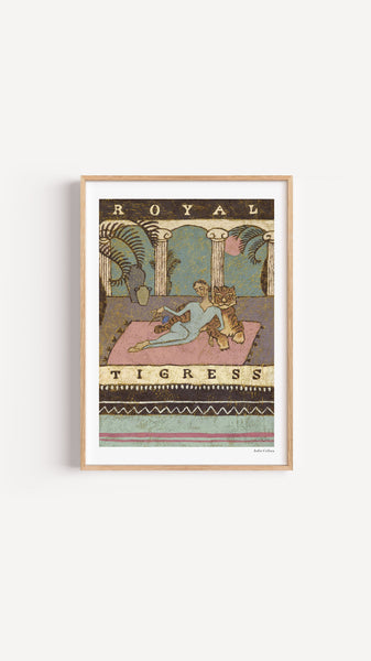 Royal Tigress - Bohemian Art Print