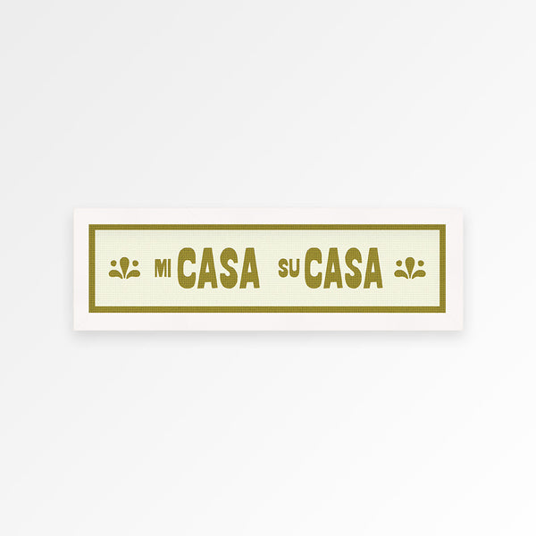 Mi Casa Su Casa Panoramic Framed Print