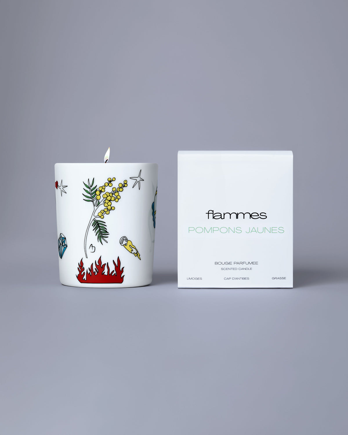 Pompons Jaunes Candle