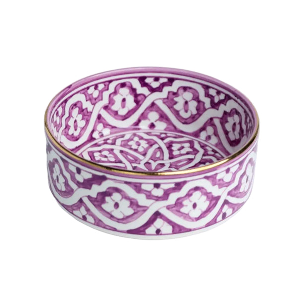 Straight Salad Bowl - Fassia Lilac Gold
