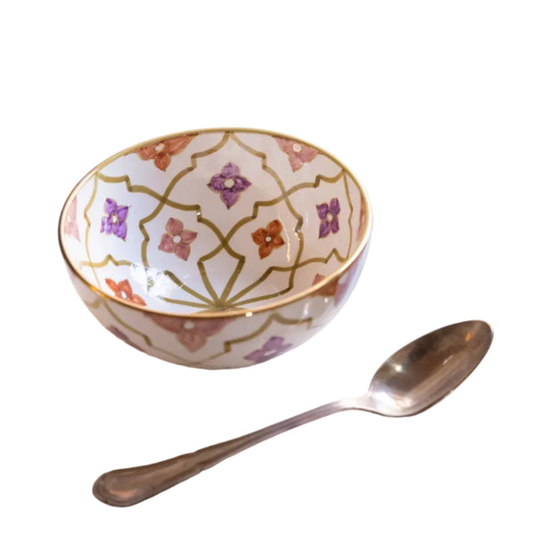 Round Salad Bowl - 70's Oasis Gold