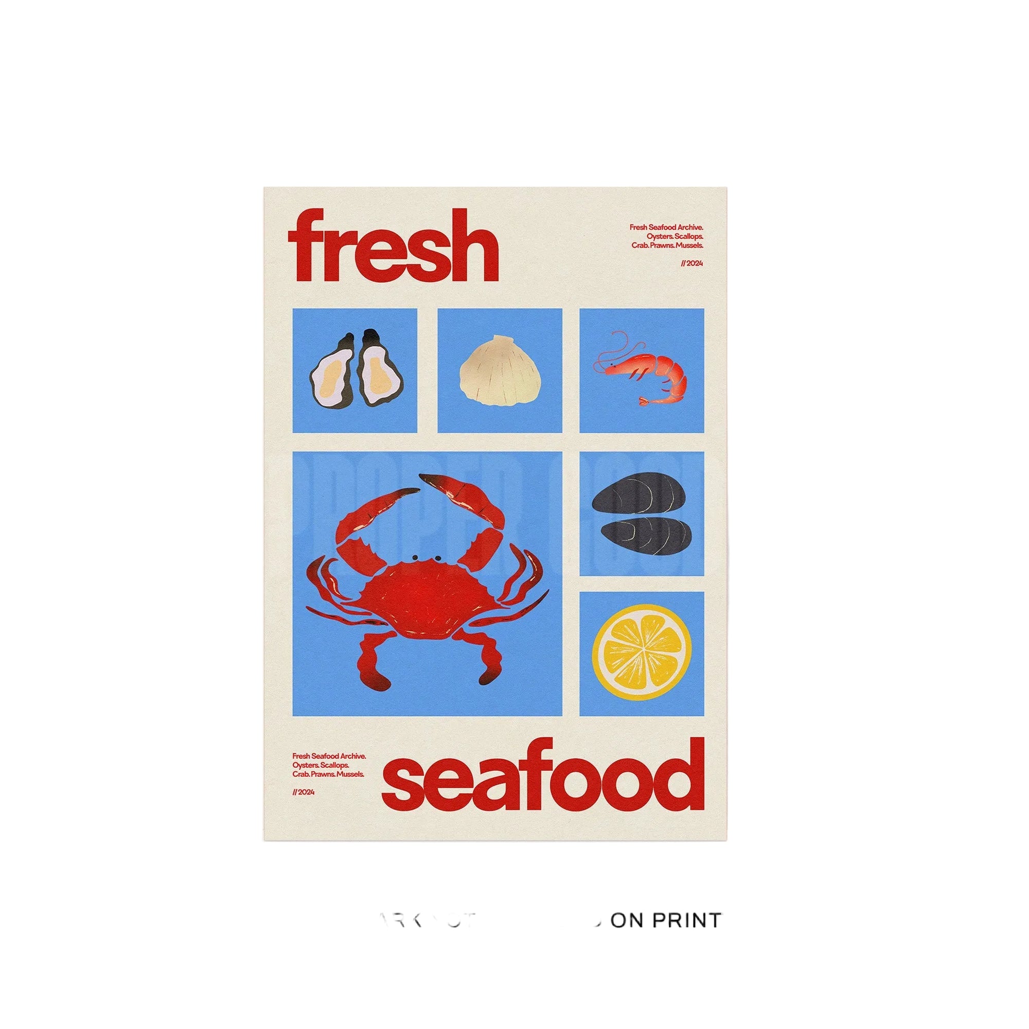 Fresh Seafood Print