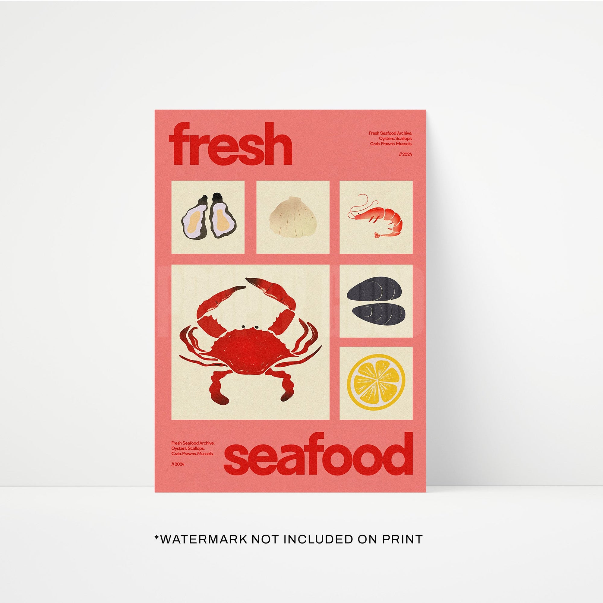 Fresh Seafood Print