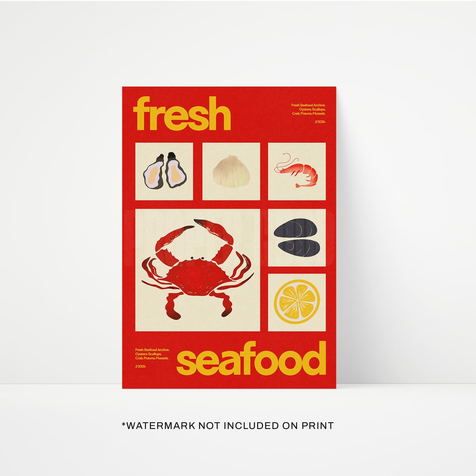 Fresh Seafood Print