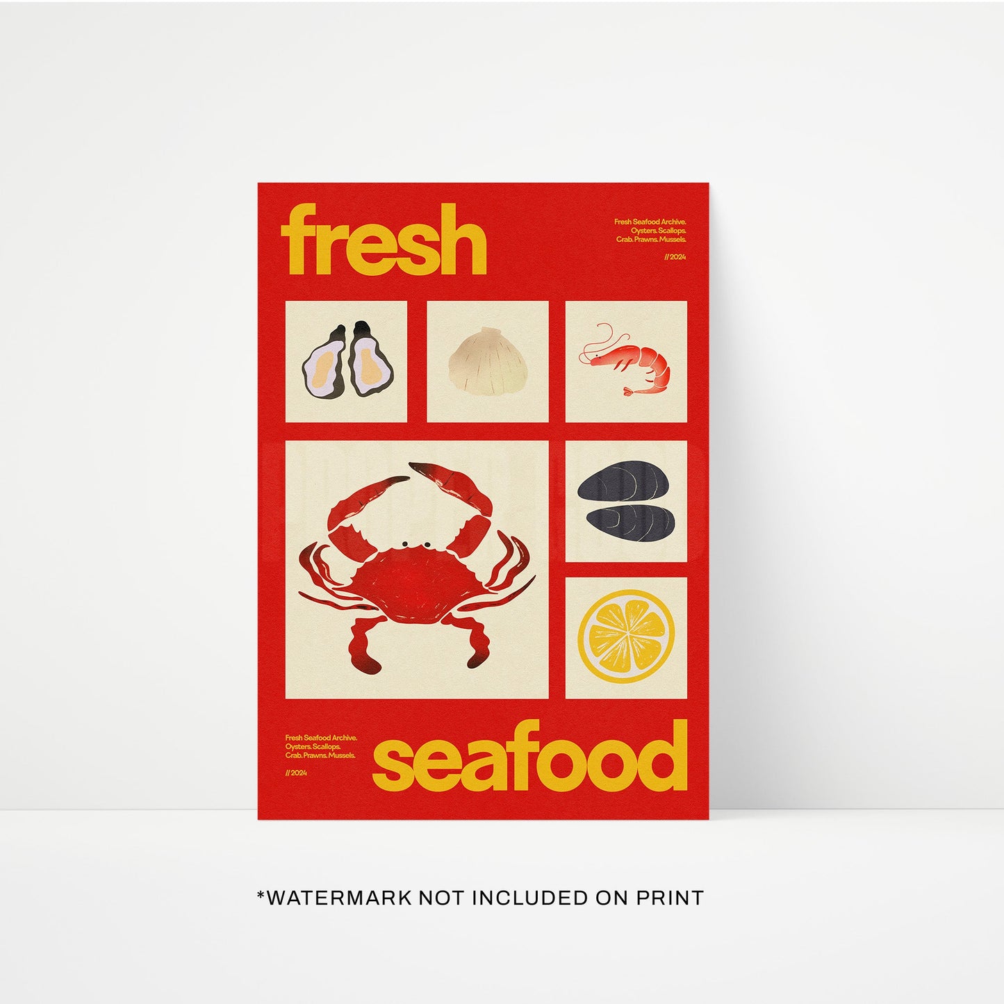 Fresh Seafood Print