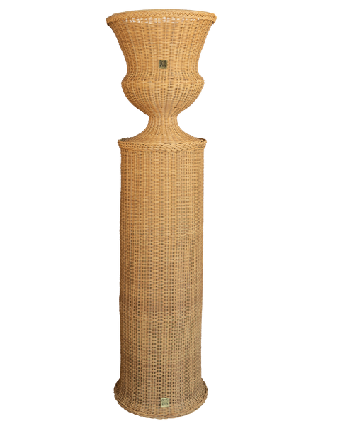 MEDICI Vase on Pedestal, Natural