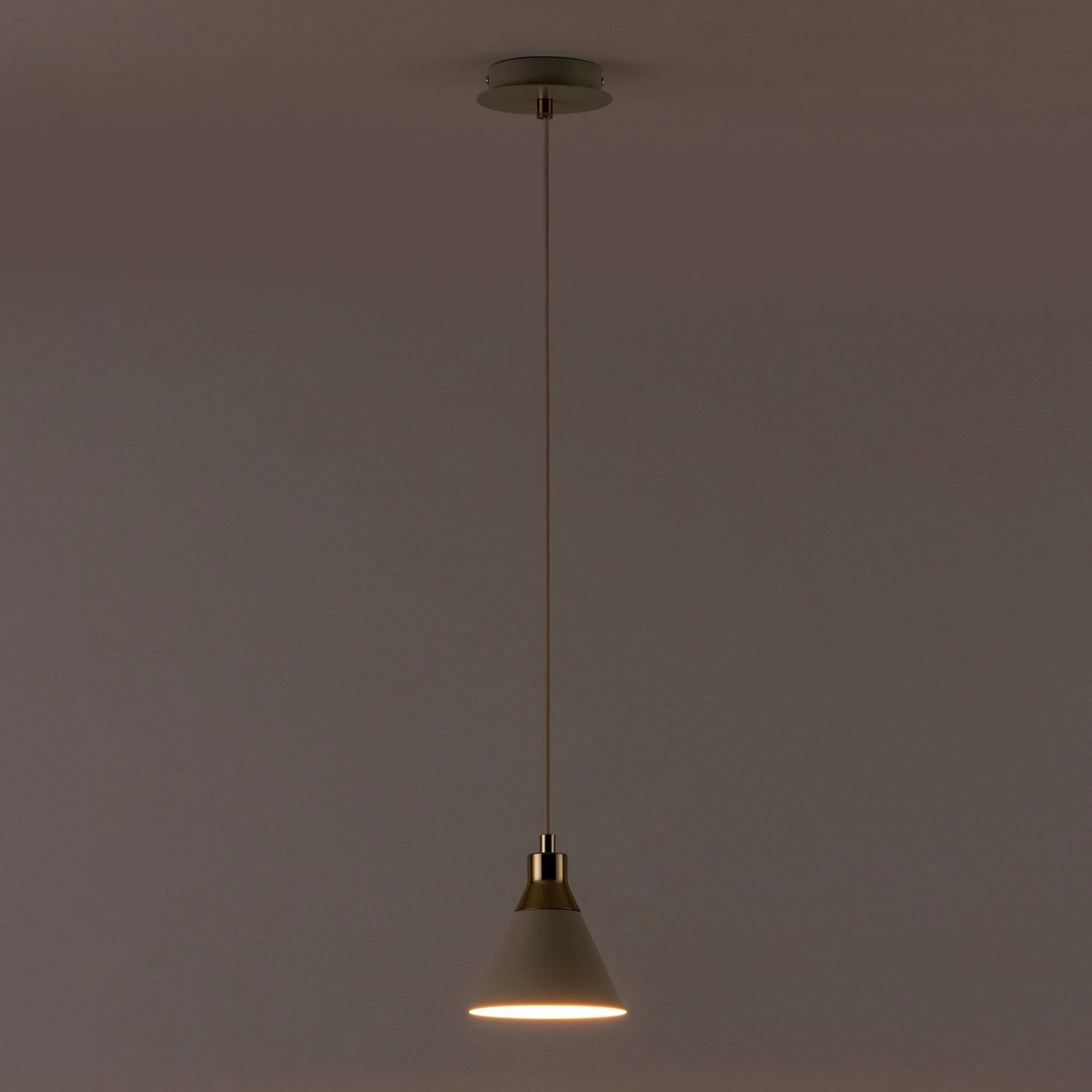 Sand cone pendant ceiling light