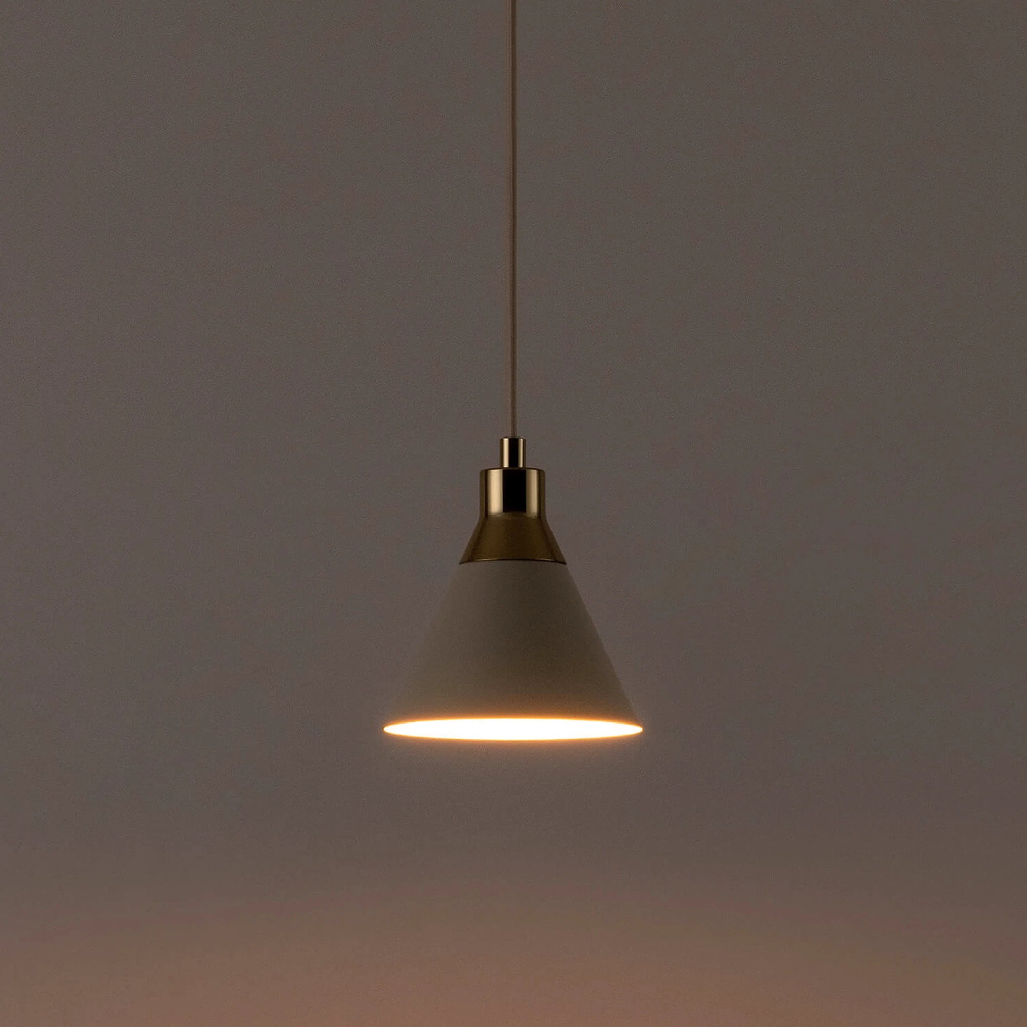 Sand cone pendant ceiling light