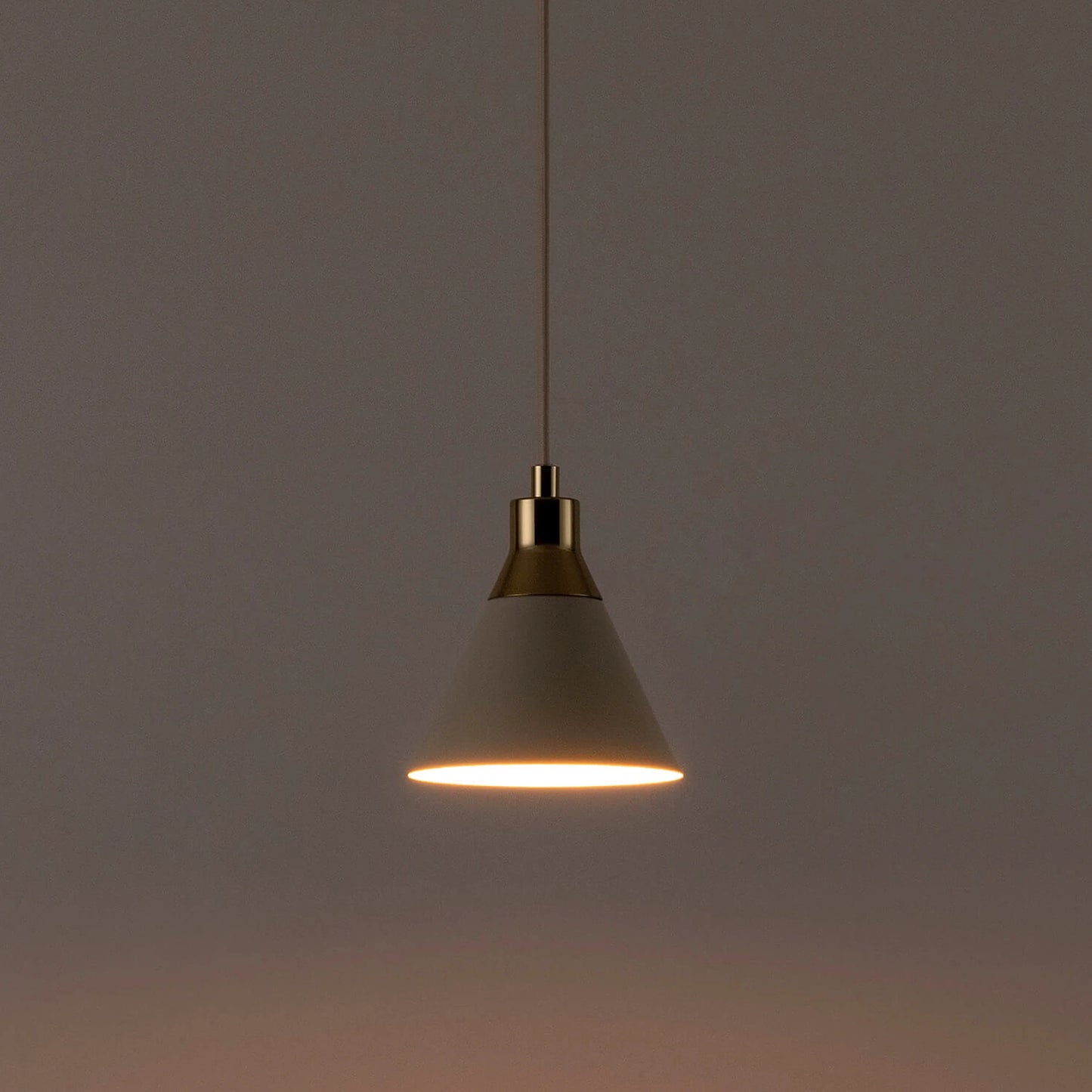 Sand cone pendant ceiling light