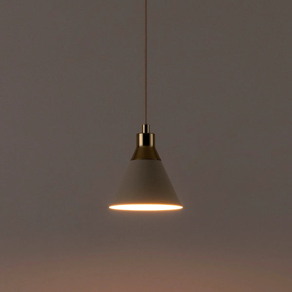 Sand cone pendant ceiling light
