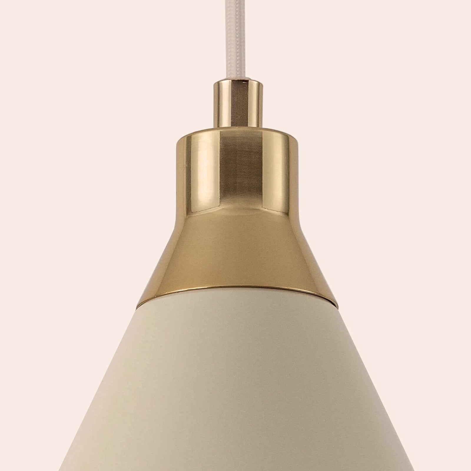 Sand cone pendant ceiling light