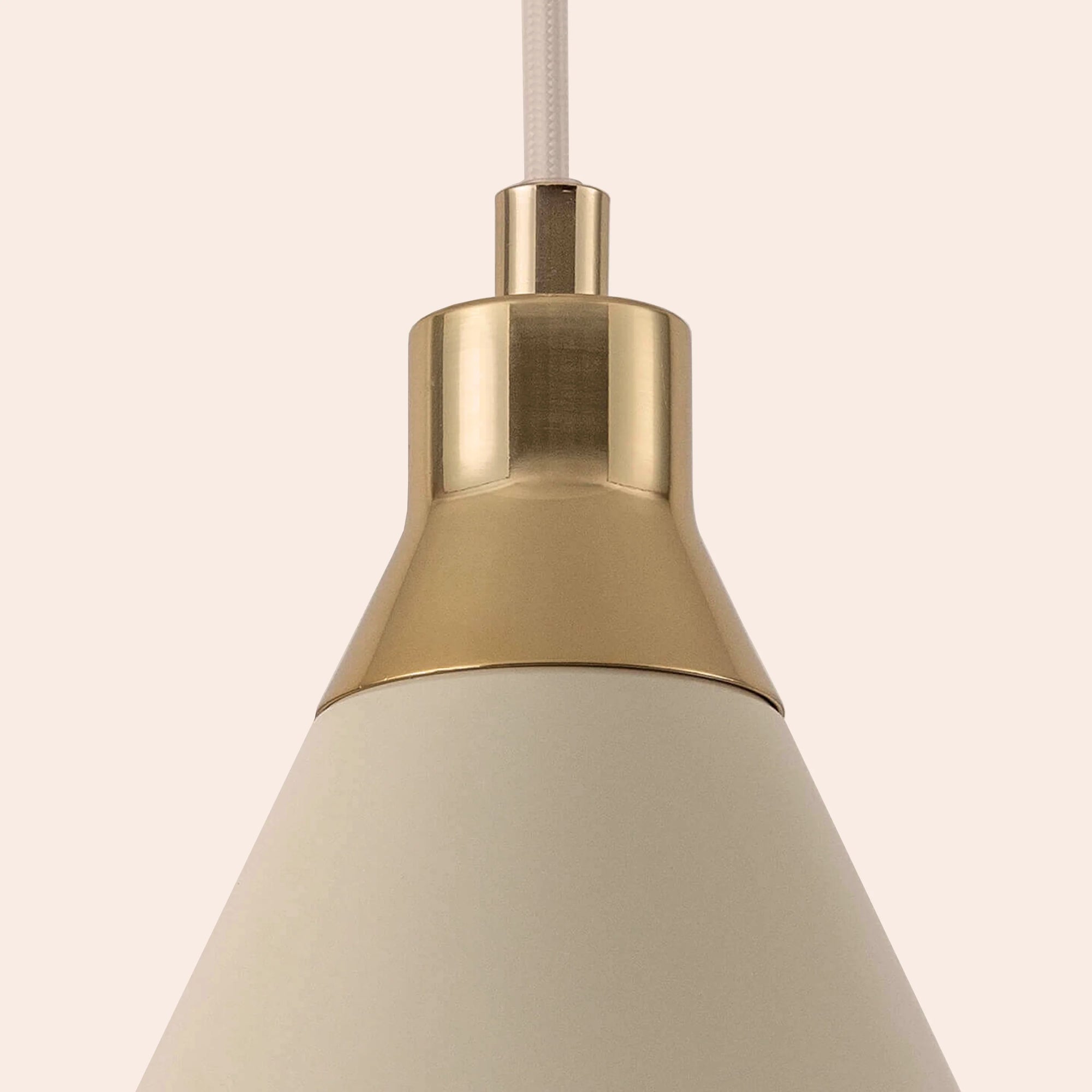 Sand cone pendant ceiling light