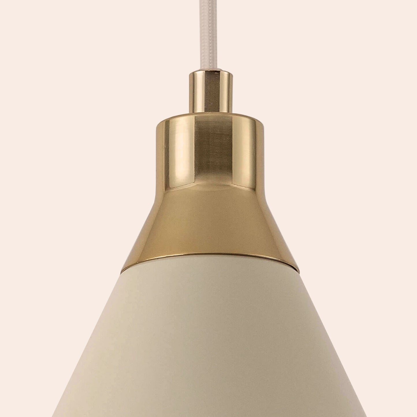 Sand cone pendant ceiling light