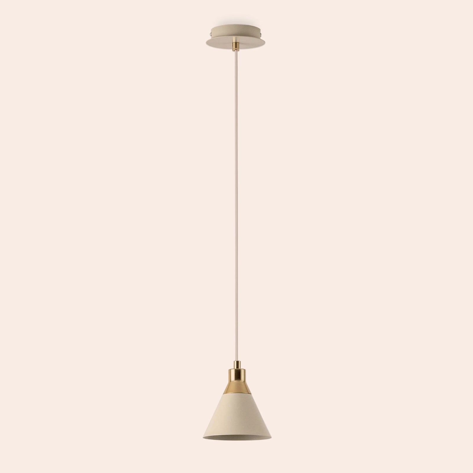 Sand cone pendant ceiling light