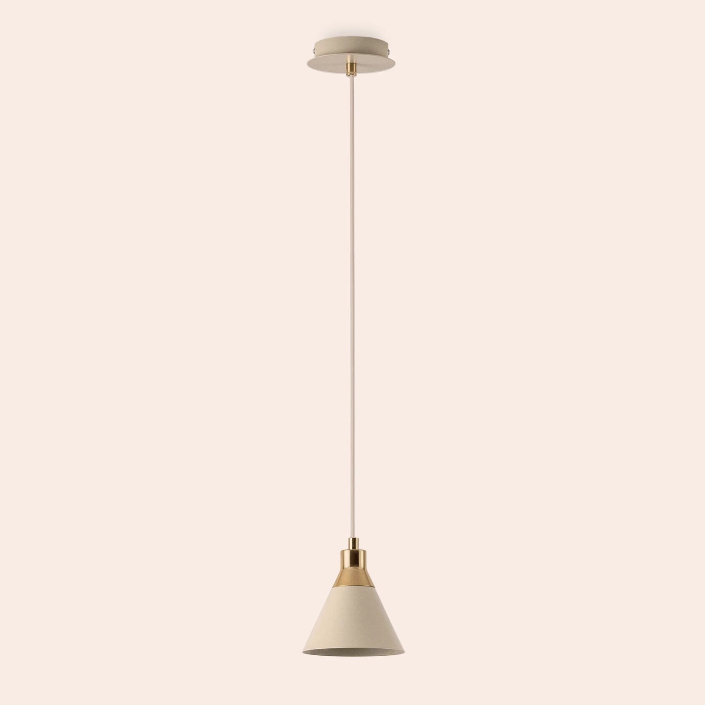 Sand cone pendant ceiling light