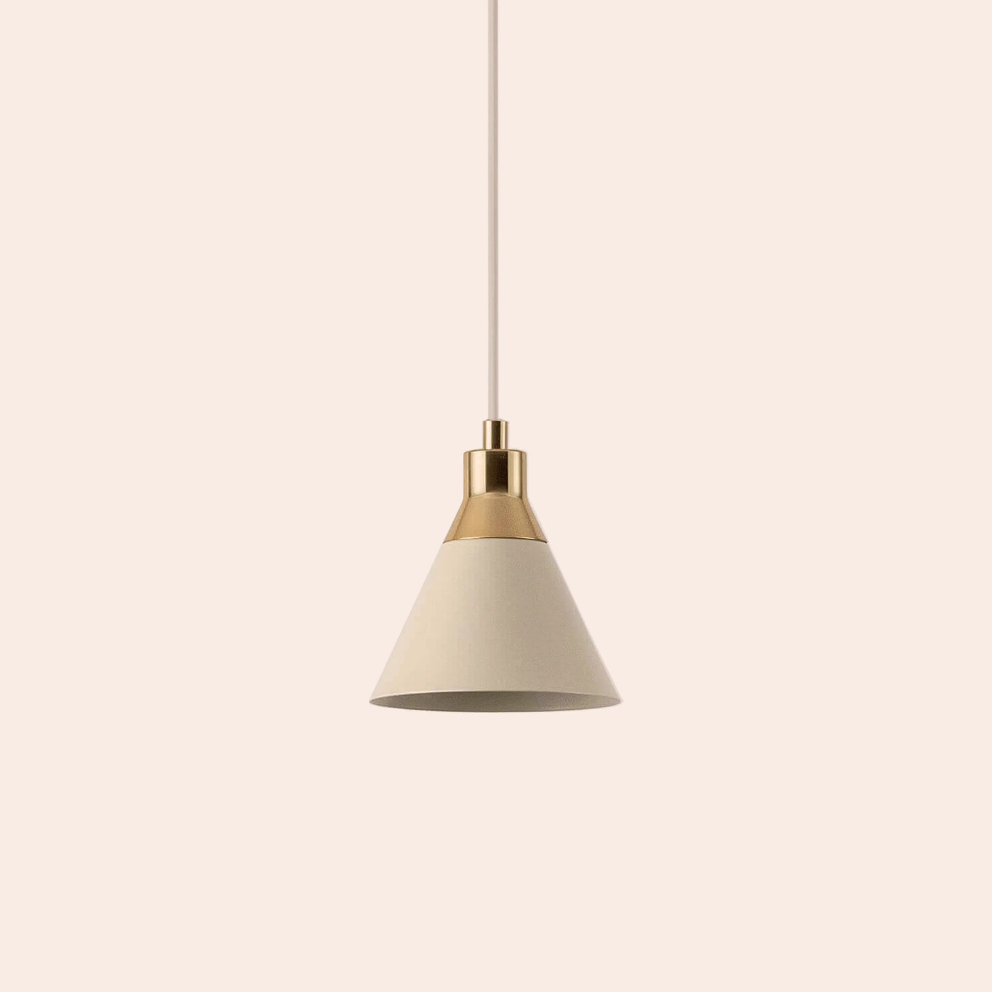 Sand cone pendant ceiling light