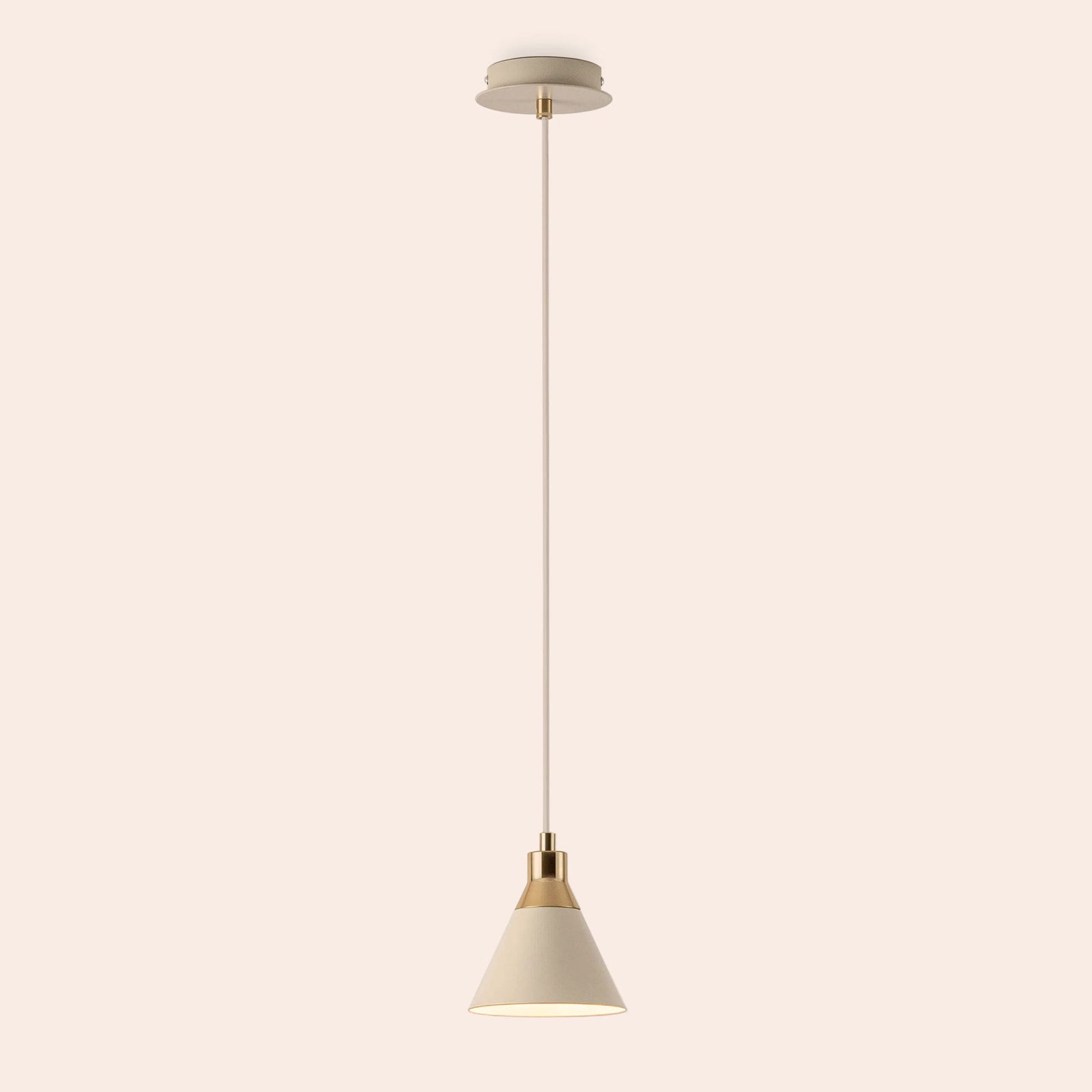 Sand cone pendant ceiling light