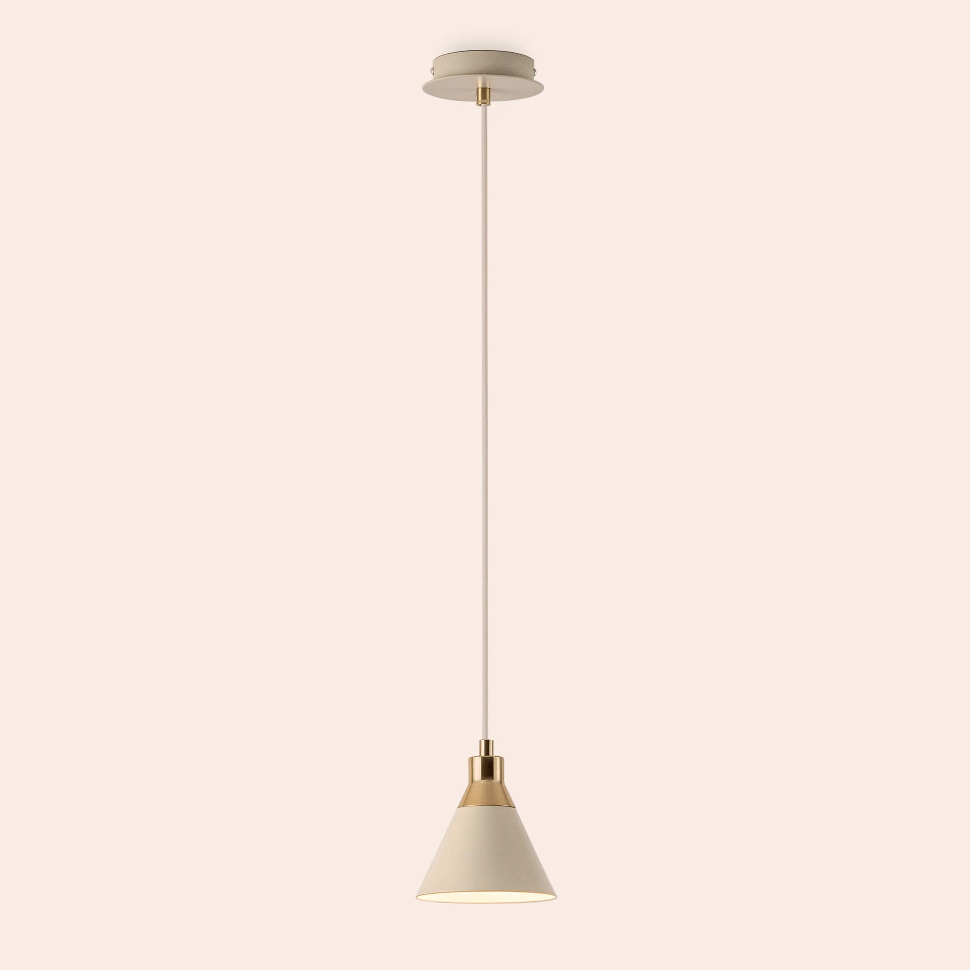 Sand cone pendant ceiling light