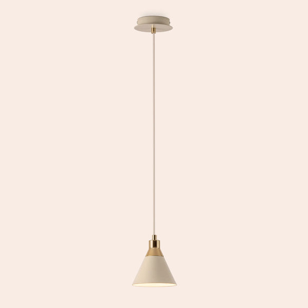 Sand cone pendant ceiling light
