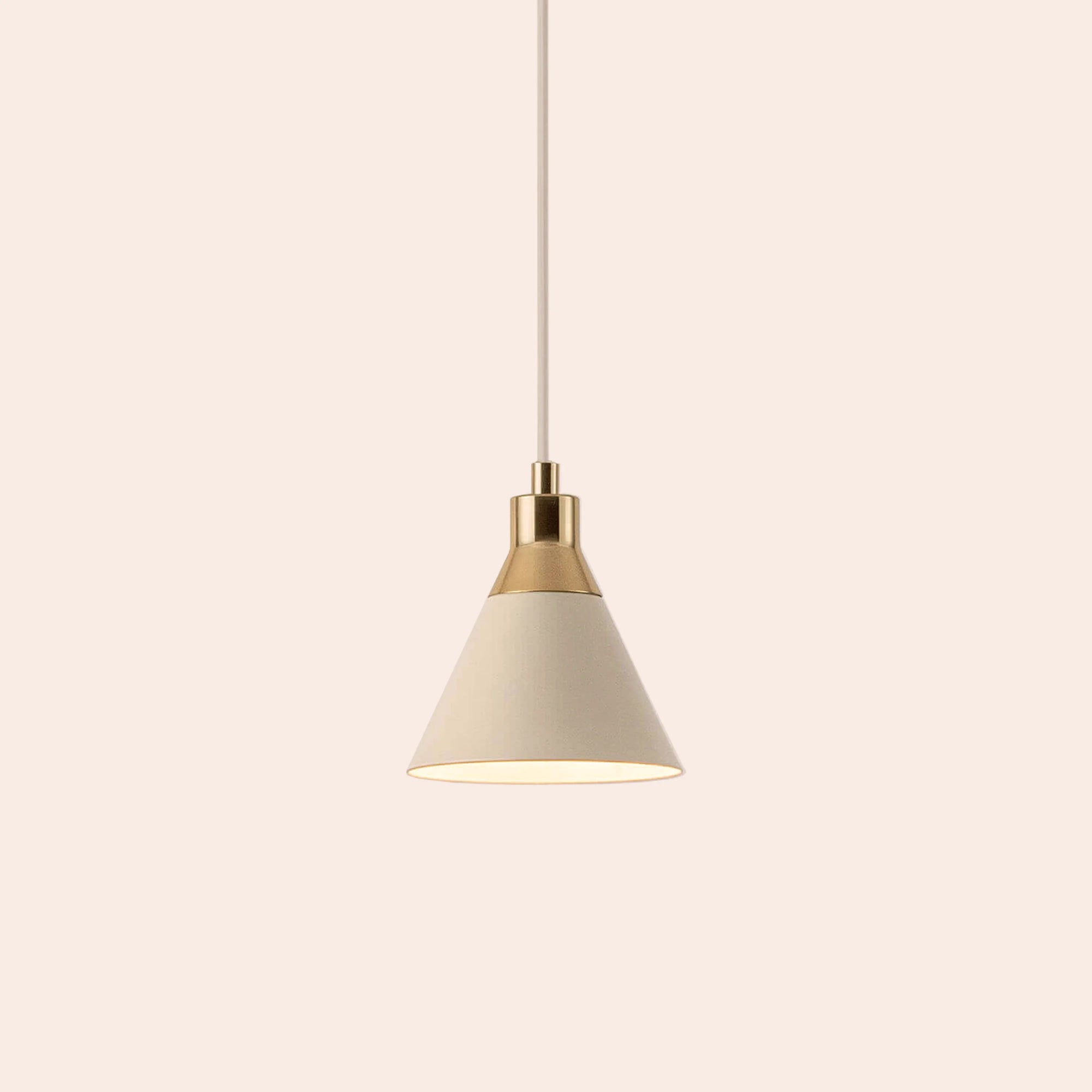 Sand cone pendant ceiling light