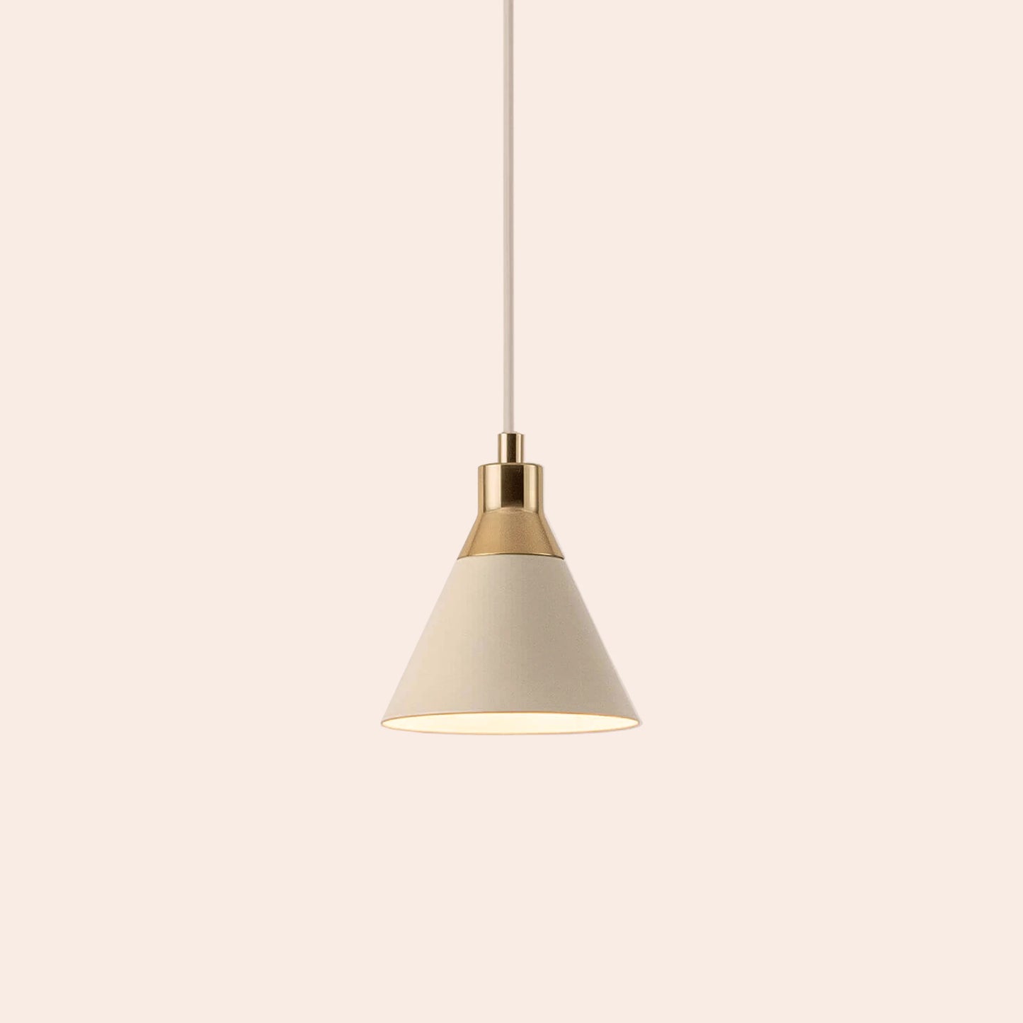 Sand cone pendant ceiling light