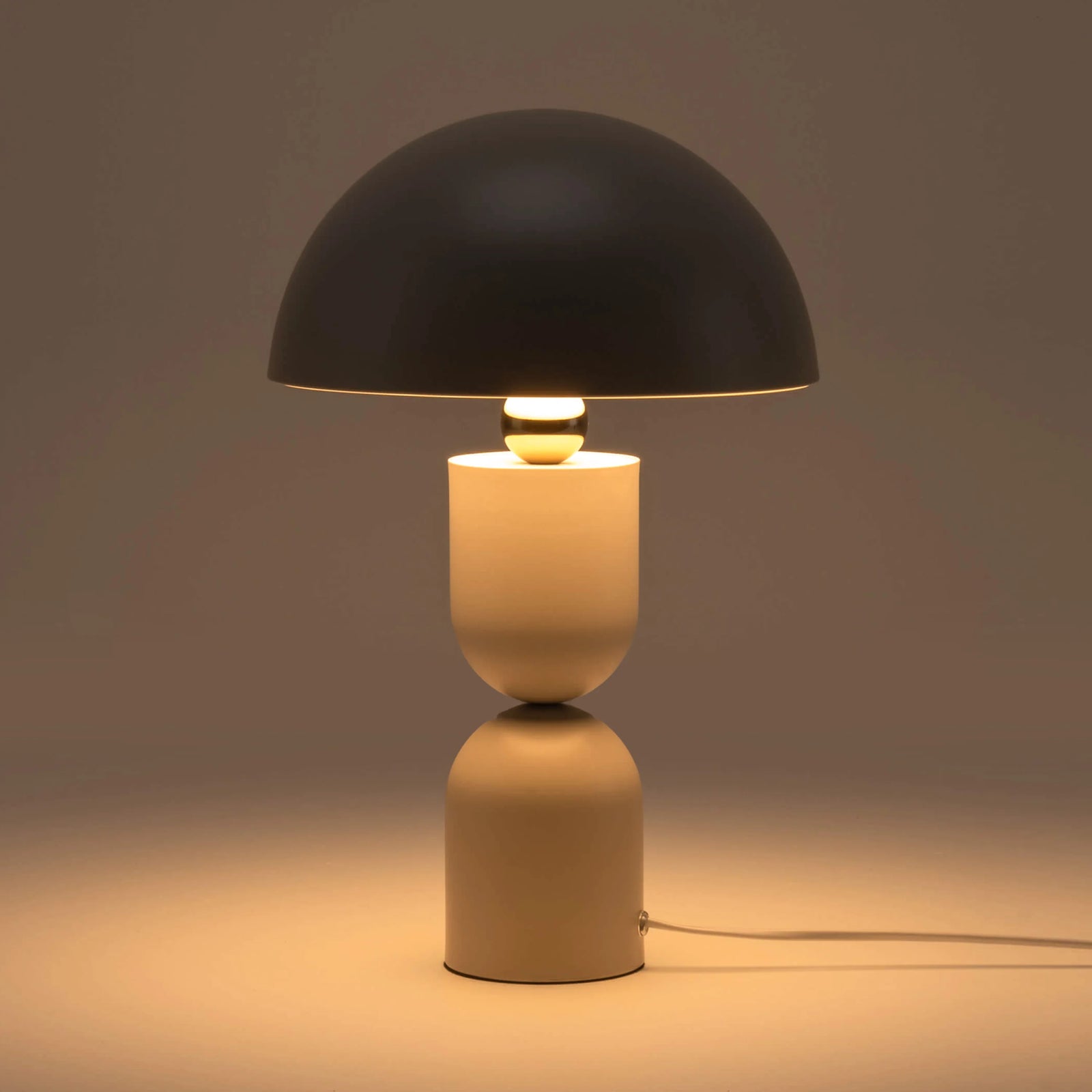 Sand mushroom dome table lamp