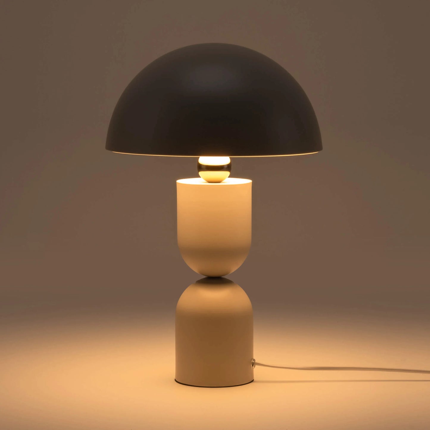 Sand mushroom dome table lamp