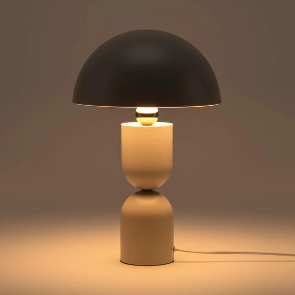 Sand mushroom dome table lamp