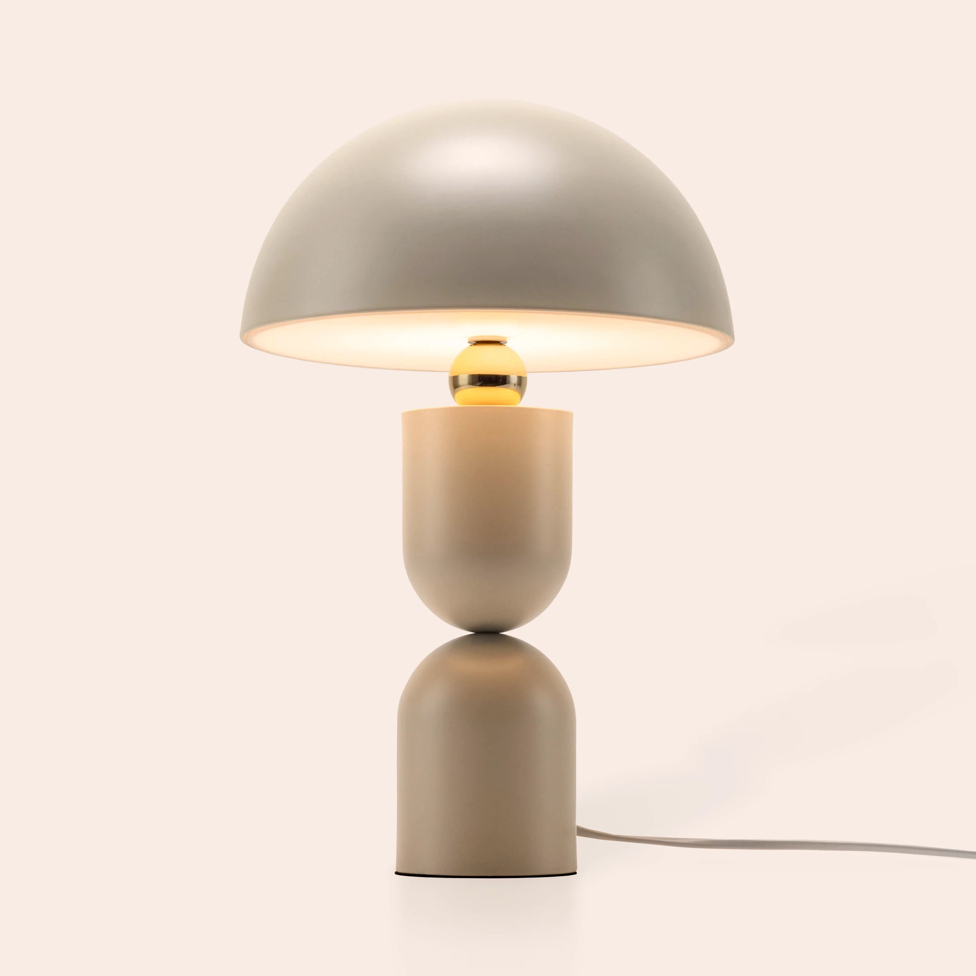Sand mushroom dome table lamp