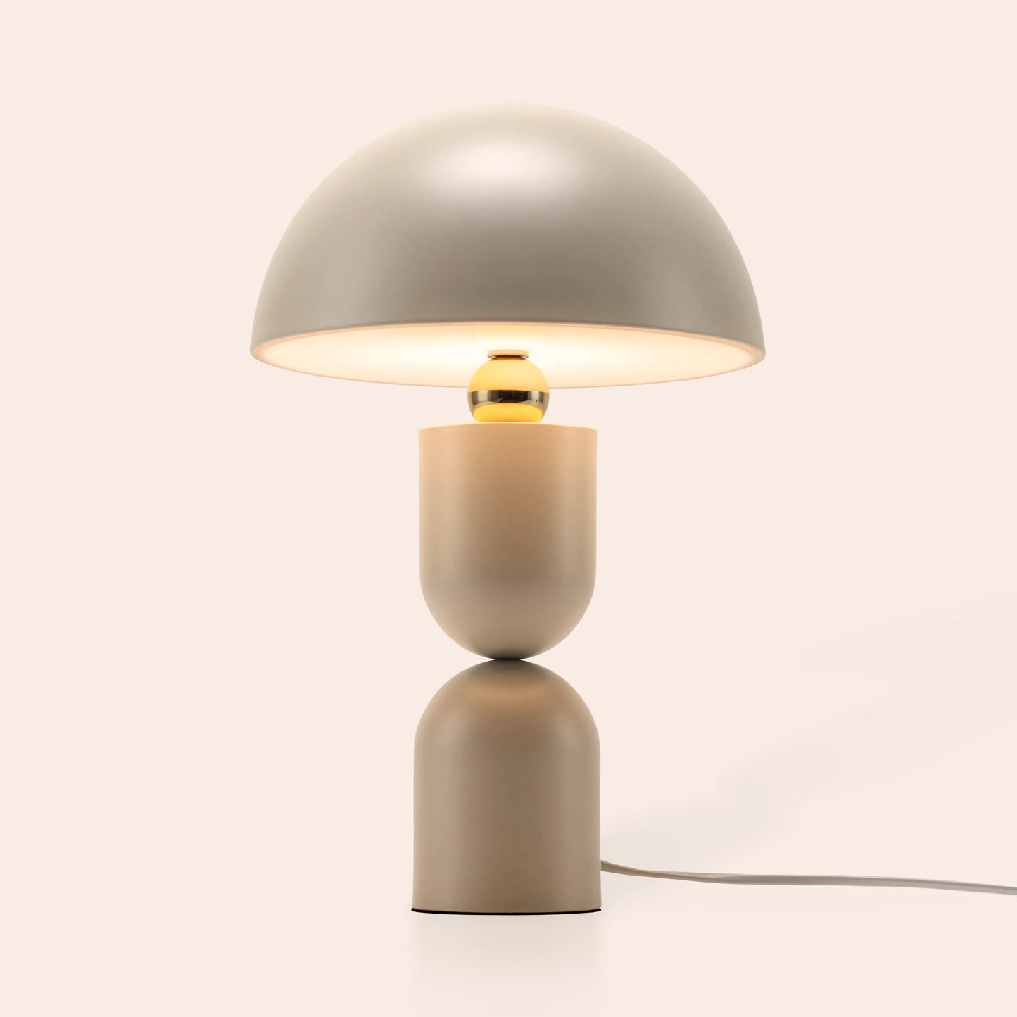 Sand mushroom dome table lamp