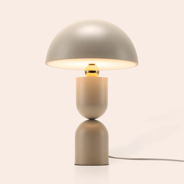 Sand mushroom dome table lamp