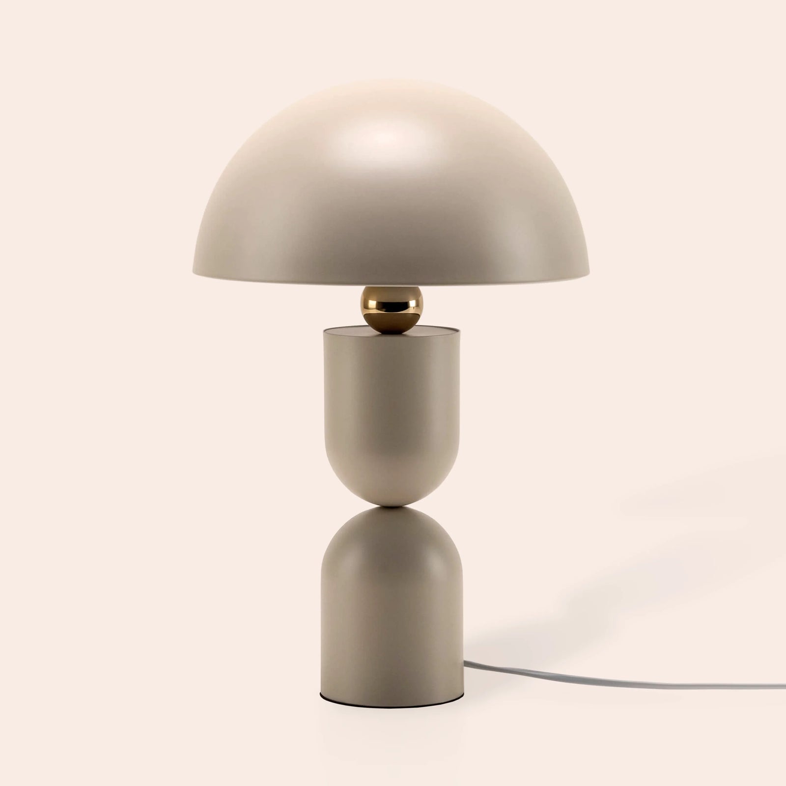 Sand mushroom dome table lamp