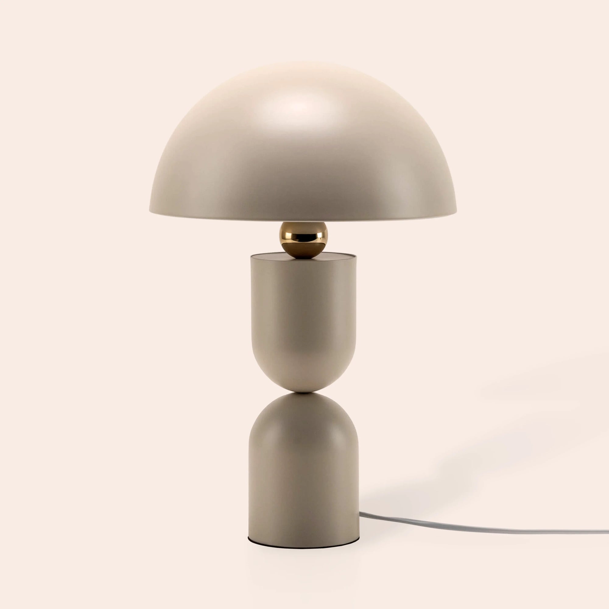 Sand mushroom dome table lamp