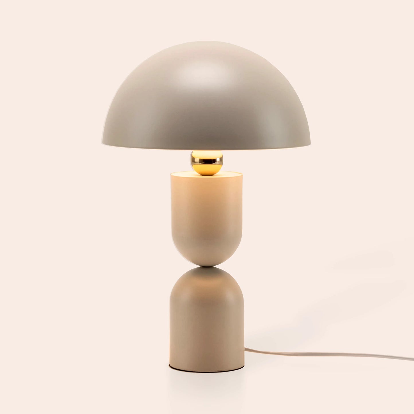 Sand mushroom dome table lamp