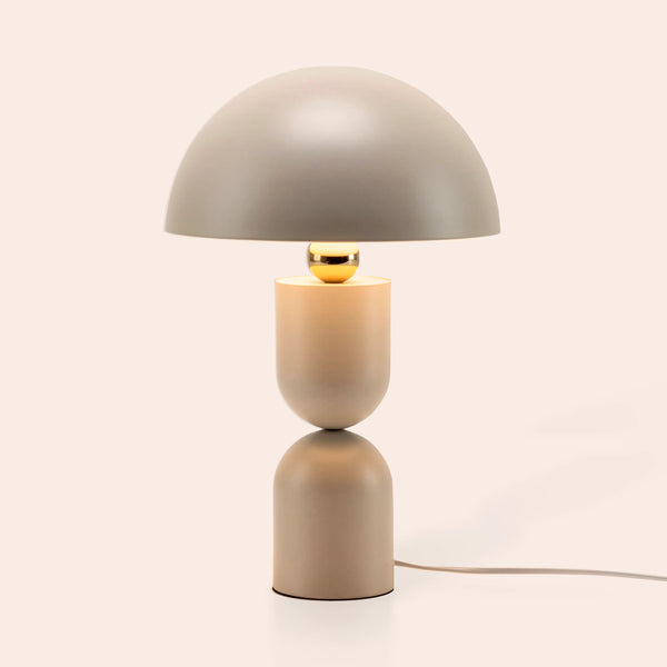 Sand mushroom dome table lamp