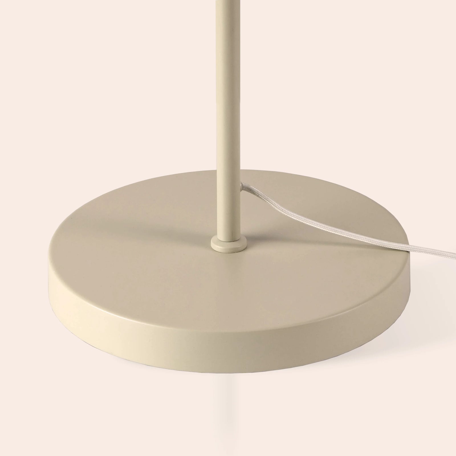 Sand opal disk floor lamp