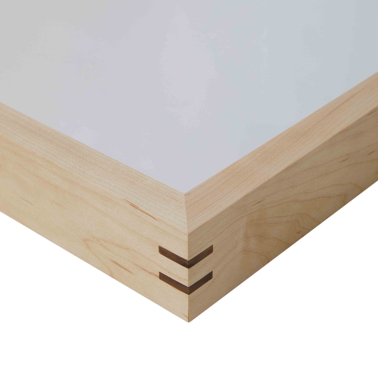 Slat Hand-Finished Custom Mirror | Maple/Walnut
