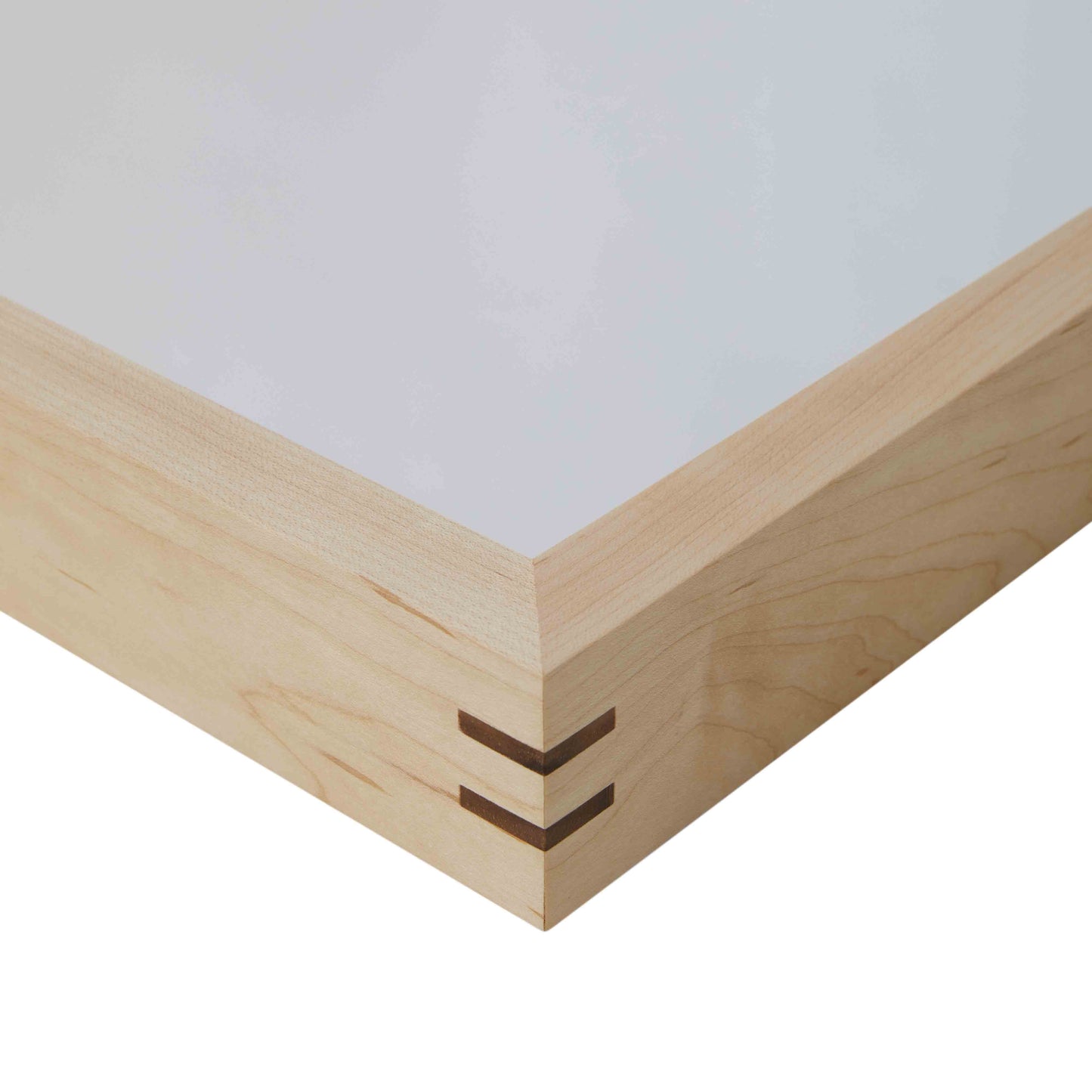 Slat Hand-Finished Custom Mirror | Maple/Walnut