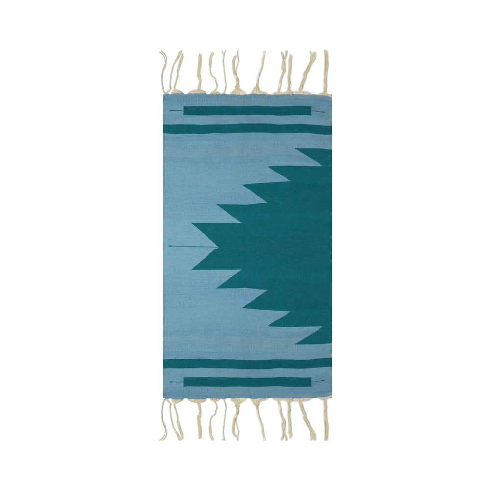 Indie Indigo Dye Handwoven Rug