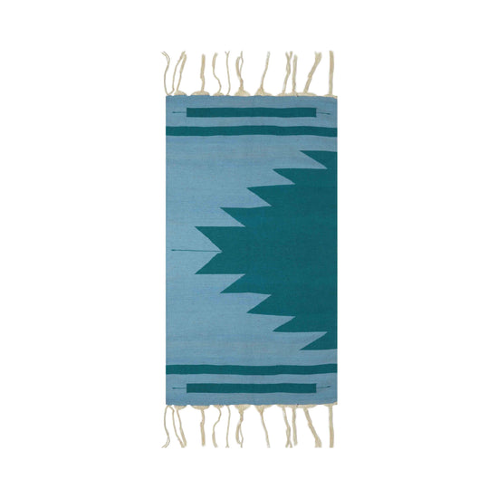 Indie Indigo Dye Handwoven Rug
