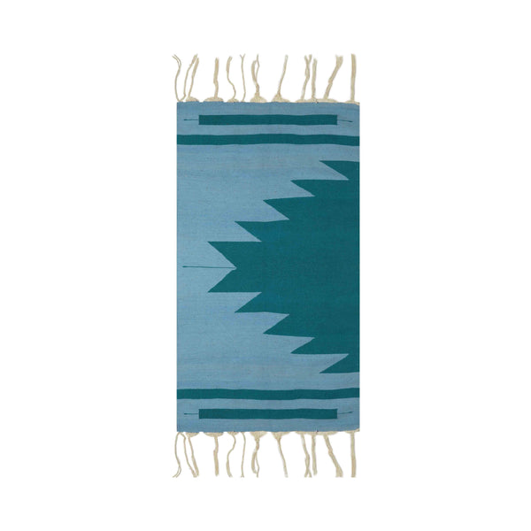Indie Indigo Dye Handwoven Rug
