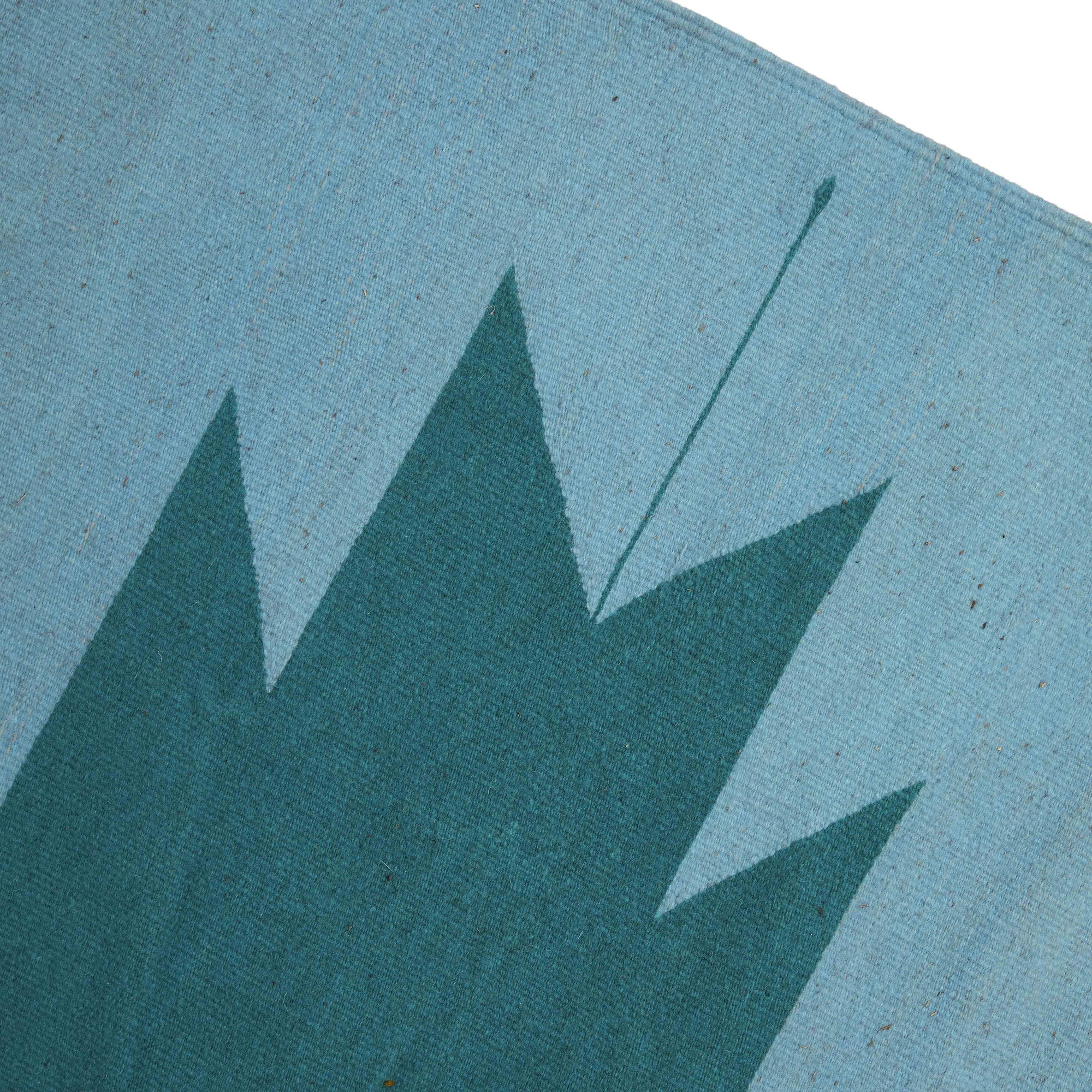 Indie Indigo Dye Handwoven Rug