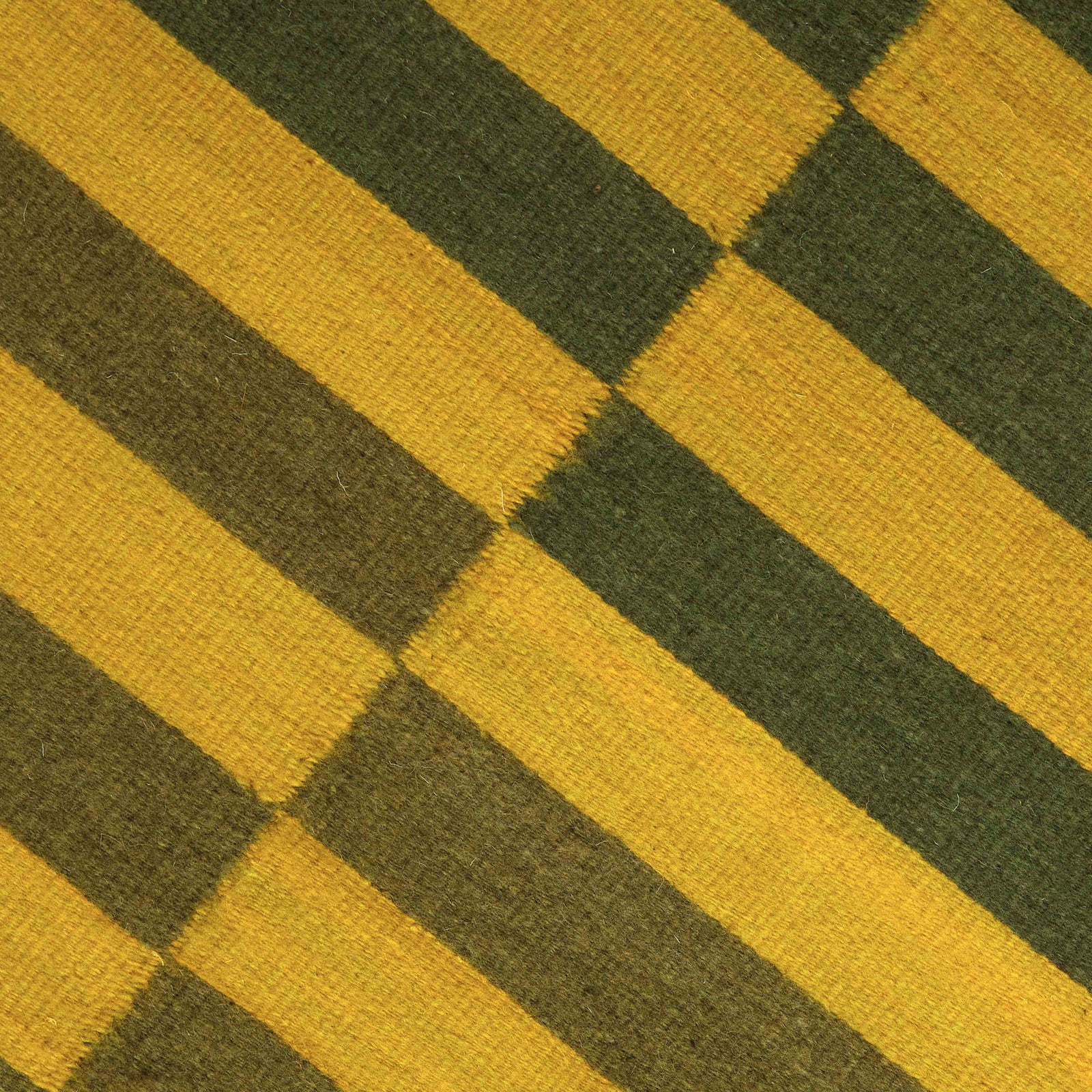 Fresh Natural Dye Handwoven Rug | Greens