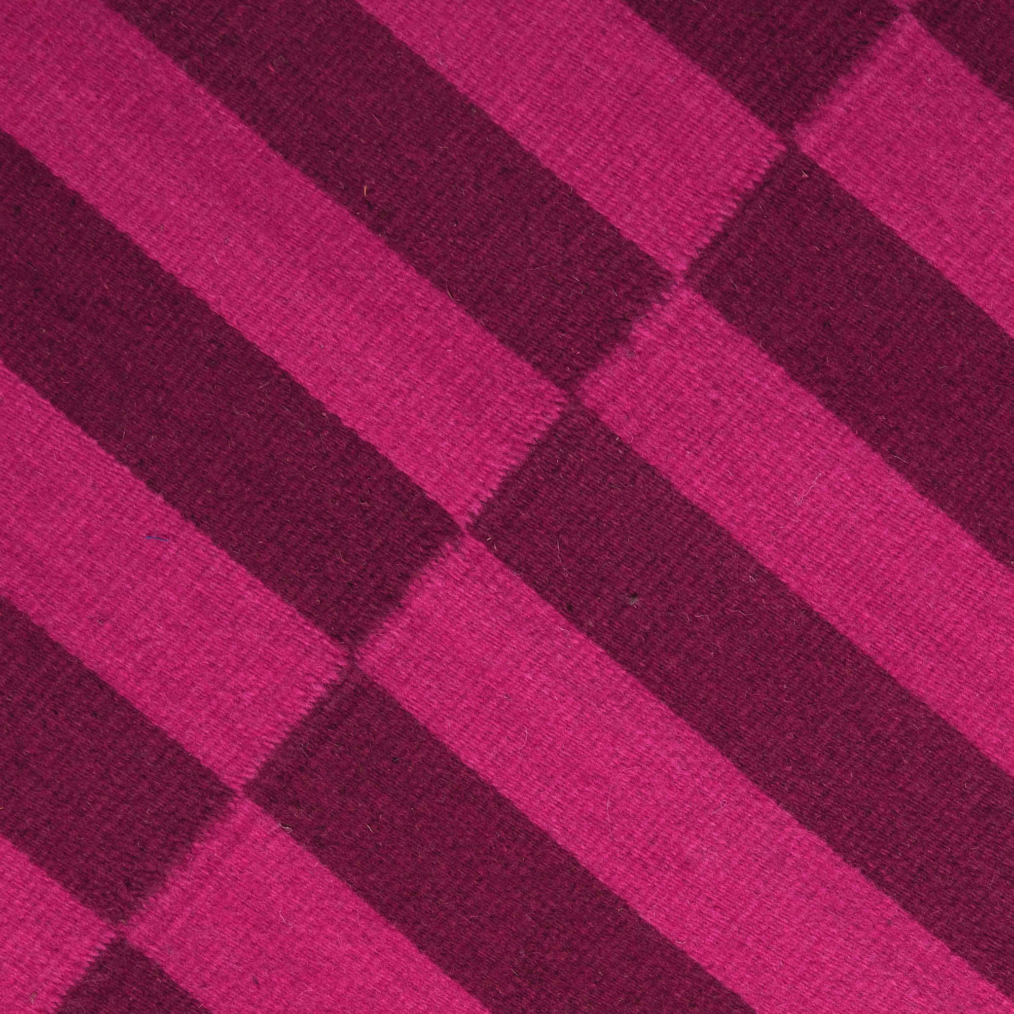 Fresh Natural Dye Handwoven Rug | Pink