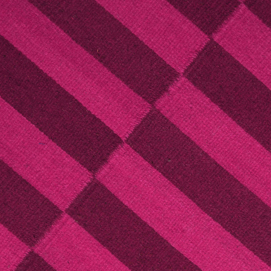 Fresh Natural Dye Handwoven Rug | Pink